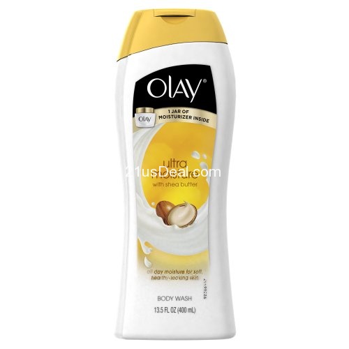 Olay Ultra Moisture Moisturizing Body Wash With Shea Butter 13.5 Oz, only $1.91