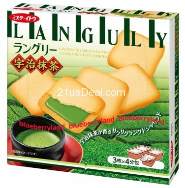 最好吃的抹茶餅乾！抹茶界的又一力作，日本Languly依度宇治抹茶夾心餅12枚裝，售價$9