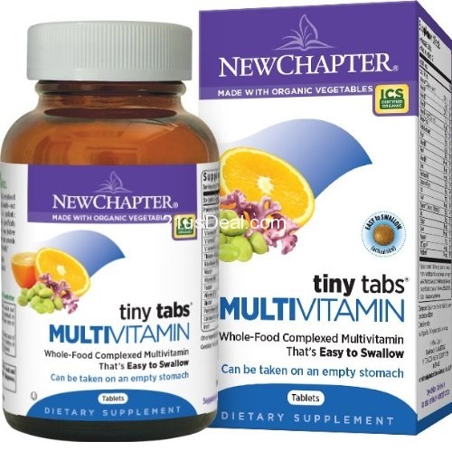 New Chapter Tiny Tabs Multivitamin with Energy Stress and Immune Support + Vitamin D3 + B Vitamins, 192 Count, only $20.23, free shipping after clipping coupon and using SS