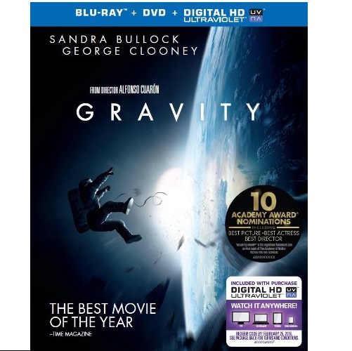 史低价！奥斯卡大奖电影《Gravity地心引力》 (蓝光格式) ，原价$24.98，现仅售$4.99