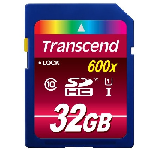 Transcend 32 GB High Speed Class 10 UHS Flash Memory Card TS32GSDHC10U1E 85/45 MB/s, only $19.99