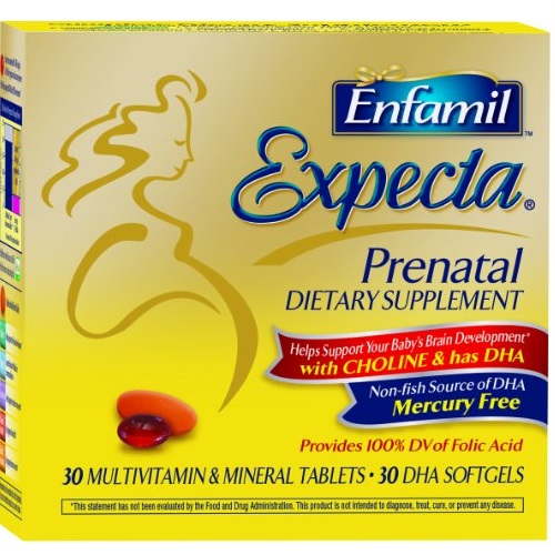 Enfamil美赞臣Expecta Lipil孕期及哺乳期妈妈DHA和多元维生素胶囊，各30粒装，原价$17.13，现点击Coupon后仅售$10.83， 免运费