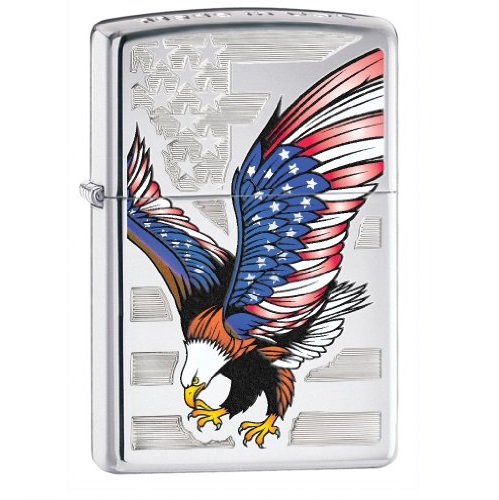 Zippo Eagle Flag Pocket Lighter only $14.19