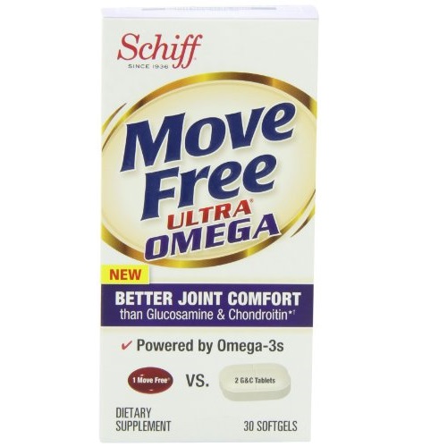 Move Free Ultra Omega Joint Supplement with Omega 3 Krill Oil, Hyaluronic Acid and Astaxanthin, 30 Count, only $12.39 after clipping coupon