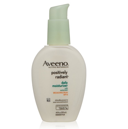 Aveeno Positively Radiant Daily Moisturizer With Sunscreen Broad Spectrum Spf 15, 4 Oz, only $7.44, free shipping
