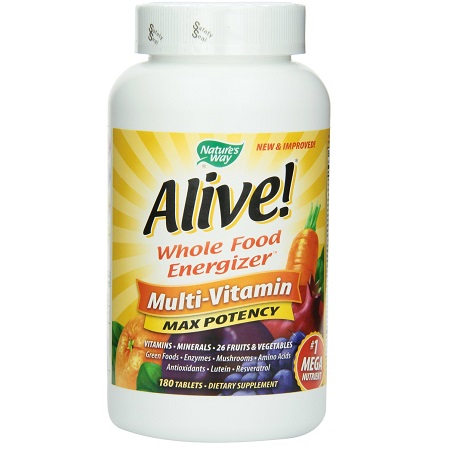 Nature's Way Alive Multivitamin活力复合营养维生素，180粒，原价$49.99，现仅售$20.26，免运费 
