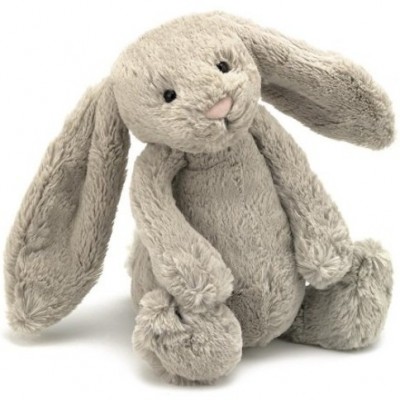吴佩慈同款，小苏瑞的最爱！Jellycat Bashful Bunny邦尼兔毛绒公仔12”中号，原价$36.73，现仅售$25.00，免运费。多种颜色同价！