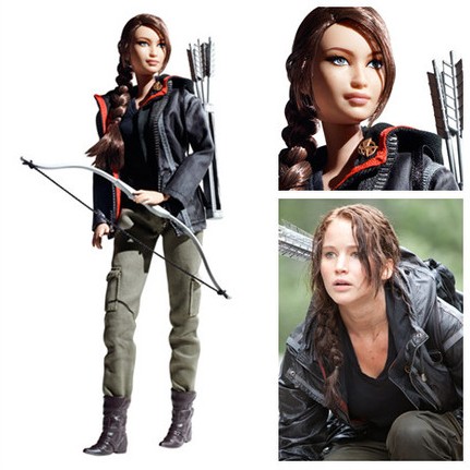 Amazon全5星满分好评！根据电影《饥饿游戏》设计的限量珍藏版Hunger Games Katniss芭比娃娃，售价$32.96