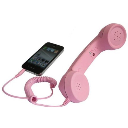 Amazon-Only $6.67 Retro Handset - POP Handset for iPhone, iPad, iPod, and Android Phones (PINK)+free shipping