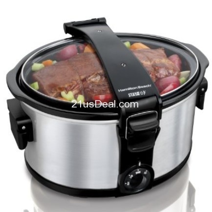 Amazon-Only $26.99 Hamilton Beach 7 Quart Stay Or Go Slow Cooker