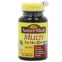 Nature Made Multi For Her 50+ Multiple Vitamin and Mineral, 90 Tablets (Pack of 3), only $15.67, free shipping