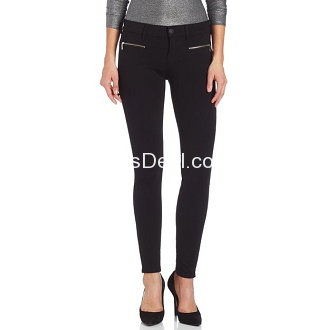 True Religion Women's Edie Ponte Pant with Zippers in Black $71.00+free shipping