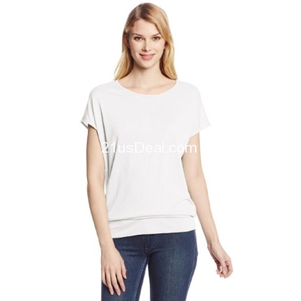 Calvin Klein Jeans 女士宽松款短袖T恤衫 $17.99（用八折码后仅$14.39）