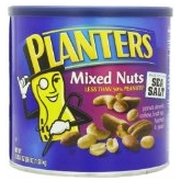 Planters Mixed Nuts混合腰果含纯海盐 56盎司 $16.02 免运费