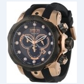Invicta Men's 0361 Reserve Collection Venom Chronograph Black Polyurethane Watch $229.47 FREE Shipping