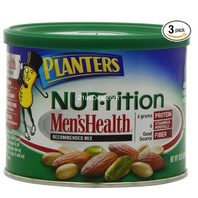 Planters Nutrition Almond Peanut Pistachio, 10.25-Ounce (Pack of 3), only $12.08, free shipping