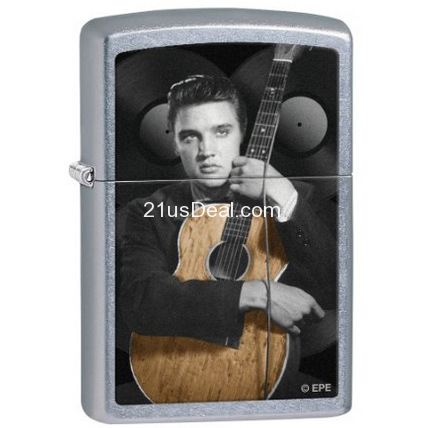 Zippo Elvis Guitar Pocket Lighter $14.78(41%off) + Free Shipping 