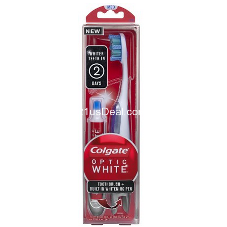 Colgate Optic White Toothbrush Plus Whitening Pen $7.74 