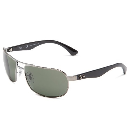 Ray-Ban 0RB3492 Rectangular Sunglasses, only $79.87, free shipping