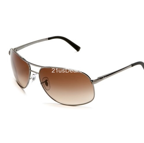 Ray-Ban RB3387 Aviator Wrap Sunglasses 67 mm, Non-Polarized, only $75.08, free shipping