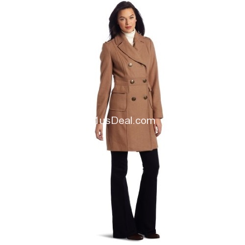 Kenneth Cole Women's Double Breasted Wool Coat, only $70.00, free shipping