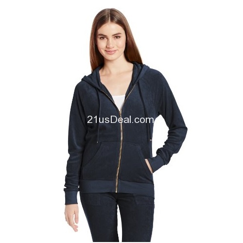 Juicy Couture Women's Solid Micro Terry Relaxed Jacket, only $59.99 , free shipping