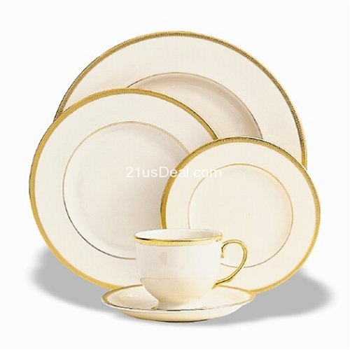 Lenox Tuxedo Gold-Banded 5-Piece Place Setting, Service for 1, only $195.31, free shipping