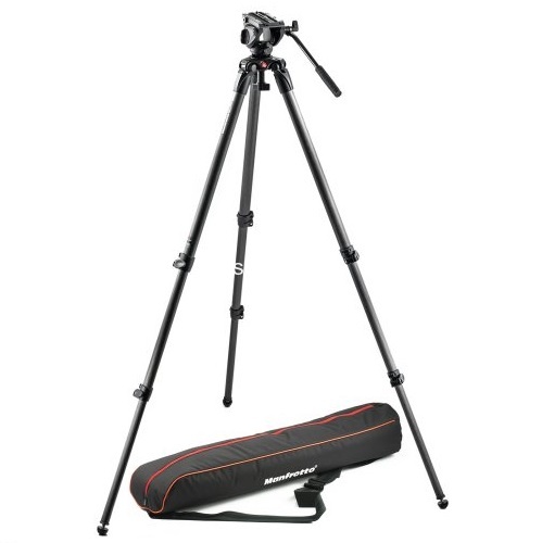 Manfrotto MVK500C Lightweight Fluid Video System with Carbon Fiber Legs (Black), only $529.90 after mail-in rebate