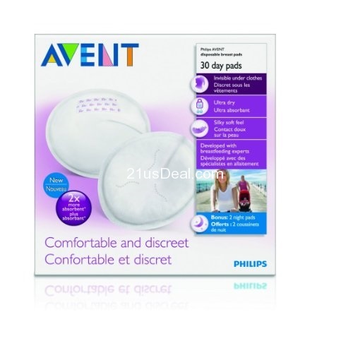 Philips AVENT Day Disposable Breast Pads, only $5.46, free shipping