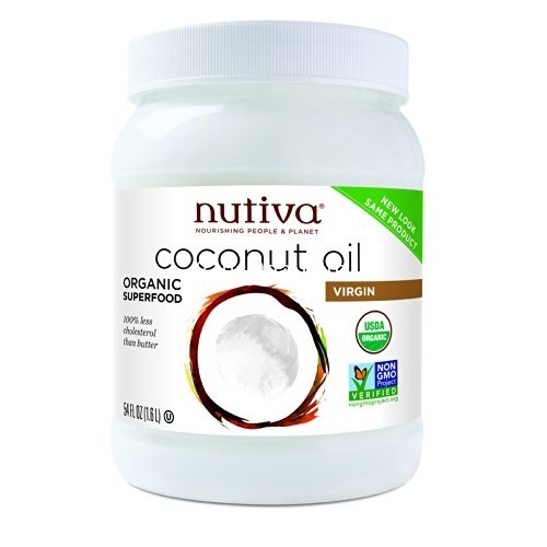 史低价！Nutiva纯天然有机特级初榨椰子油，54盎司，现仅售$17.09。2桶仅需$26.98！