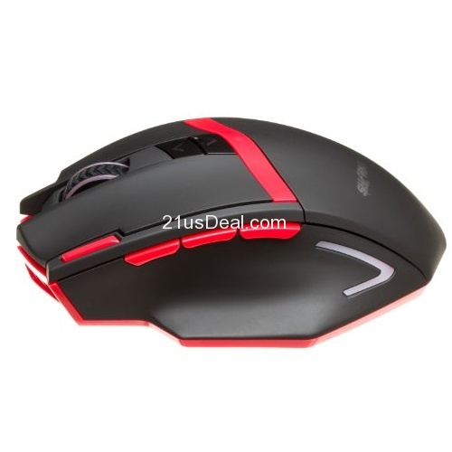 SHARKK® Wireless Gaming Mouse 2400 DPI High Precision Optical Mouse for PC, 9 Buttons, 12 Month Battery Life, only$15.00
