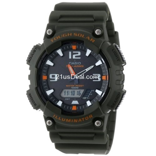 Casio Men's AQS810W-3AVCF Solar Sport Combination Watch, only$26.91