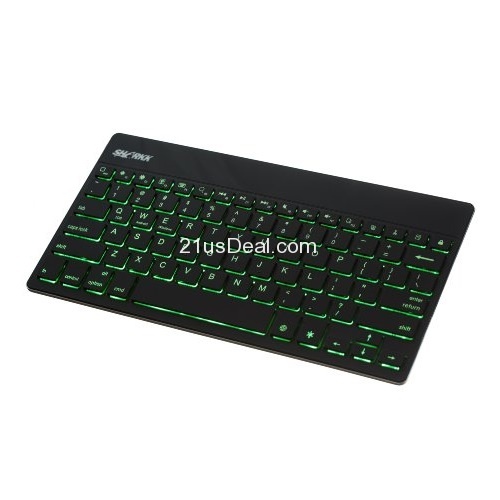 SHARKK® Backlit Keyboard Wireless Bluetooth 3.0 Ultra-Slim Illuminated Keyboard WITH CARRYING POUCH, only $14.99, free shipping 