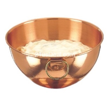 8¼ In. Diameter Solid Copper Beating Bowl, 2 Qt., only $26.95