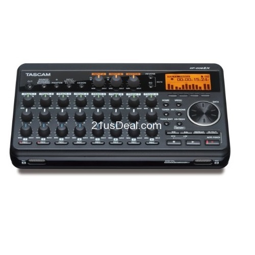 TASCAM DP-008EX 8轨数字录音机，原价$449.99，现仅售 $109.99 ，免运费