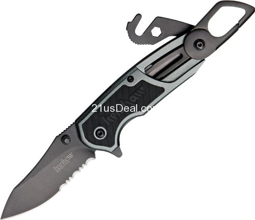 Kershaw 8100GRYST Funxion EMT Serrated Knife with SpeedSafe   $31.99(47%off) & FREE Shipping