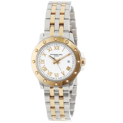 Raymond Weil Women's 5399-STP-00308 Tango Yellow Gold Stainless Steel White Dial Watch, only $551.55, free shipping after using coupon code
