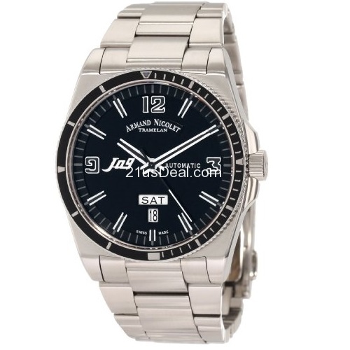 Armand Nicolet Men's 9660A-NR-M9650 J09 Casual Automatic Stainless-Steel Watch, only $1,382.73, free shipping