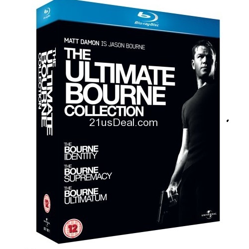 The Ultimate Bourne Collection Trilogy (The Bourne Identity / The Bourne Supremacy / The Bourne Ultimatum) (2009), only $14.99