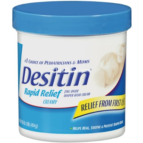 Desitin Daily Defense Baby Diaper Rash Cream with Zinc Oxide to Treat, Relieve & Prevent diaper rash, Hypoallergenic, Dye-, Phthalate- & Paraben-Free, 16 oz,  only  $7.78