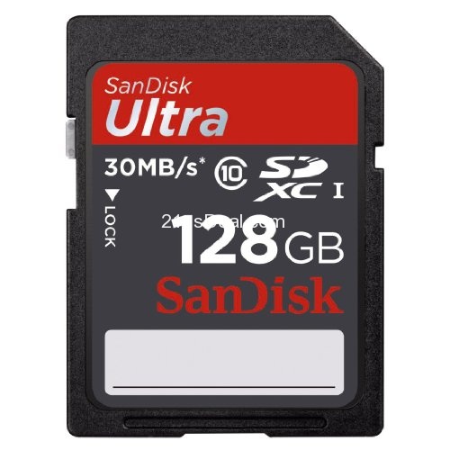 SanDisk Ultra 128GB SDXC Class 10/UHS-1 Flash Memory Card Speed Up To 30MB/s- SDSDU-128G-U46 (Label May Change), only$89.09, free shipping