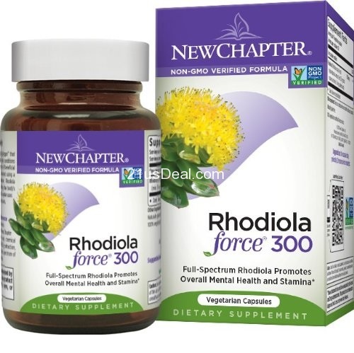 New Chapter Rhodiola Force 300mg, 30 Vegetarian Capsules, only $16.14, free shipping