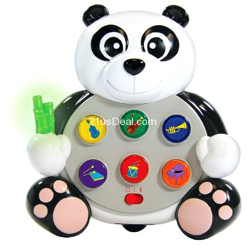 儿童早教 音乐发光 熊猫玩具，原价$18.99，现仅售$10.41