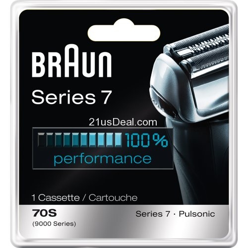 Braun Series 7 Single Pack 70S Cassette Replacement Pack (Formerly 9000 Pulsonic), only $25.44, free shipping