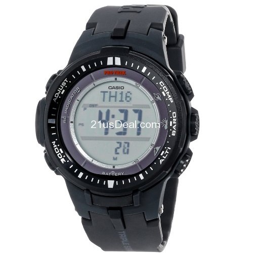 Casio Men's PRW-3000-1CR Protrek Triple Sensor Multi-Function Watch, only $129.36, free shipping
