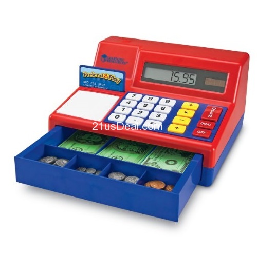 Learning Resources Pretend & Play Calculator Cash Register, 73 Pieces, only $19.99