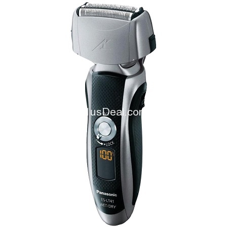 Panasonic ES-LT41-K Arc3 Wet/Dry Pivoting-Head Shaver with Nanotech Blades - Silver/Black, only $59.99, free shipping