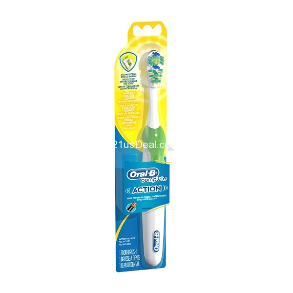 Oral-B 歐樂B 4款入門級電池驅動的電動牙刷，點擊Coupon后最低僅售$2.67，免運費