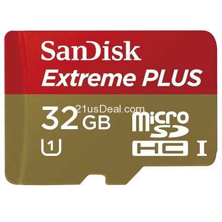 SanDisk閃迪Extreme Plus  microSDHC卡（帶適配器）和Extreme SDHC卡大促銷，16GB款原價$39.99，現僅售$17.99 