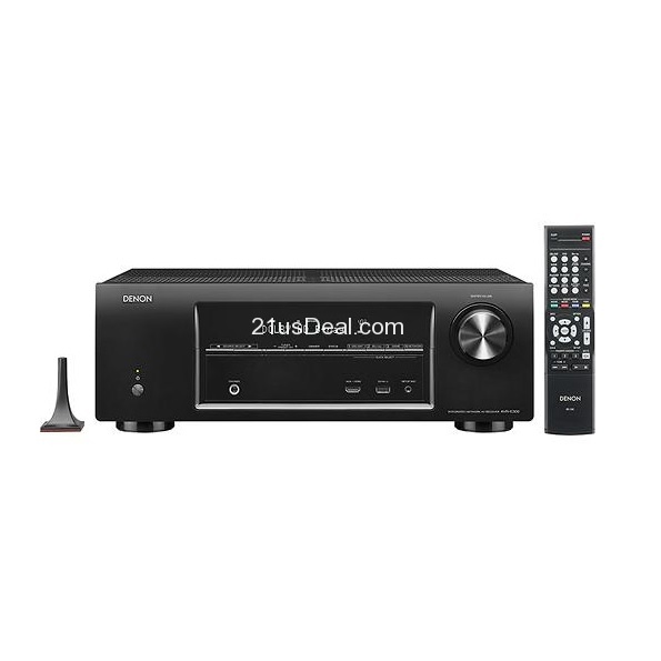 Denon - 875W 5.1-Ch. 3D Pass-Through A/V AVR-E300 Home Theater Receiver, only $399.99, free shipping